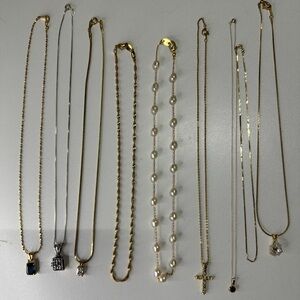 Assortment of Vintage Gold Jewelry